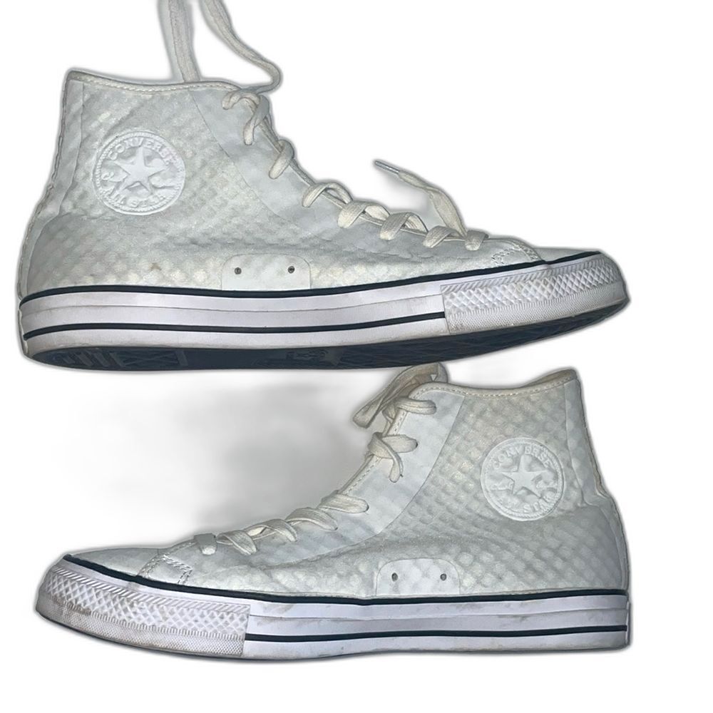 Converse all star triple white tru tec high top